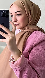 pamuklu sütlü kahve şal